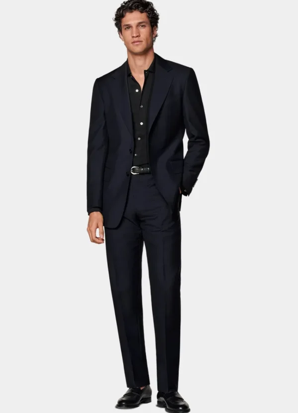 Suitsupply Mariage Cocktail | Costumes Mariage*Costume Milano coupe Tailored bleu marine