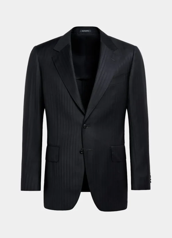 Suitsupply Costumes Classiques*Costume Milano coupe Tailored bleu marine à rayures