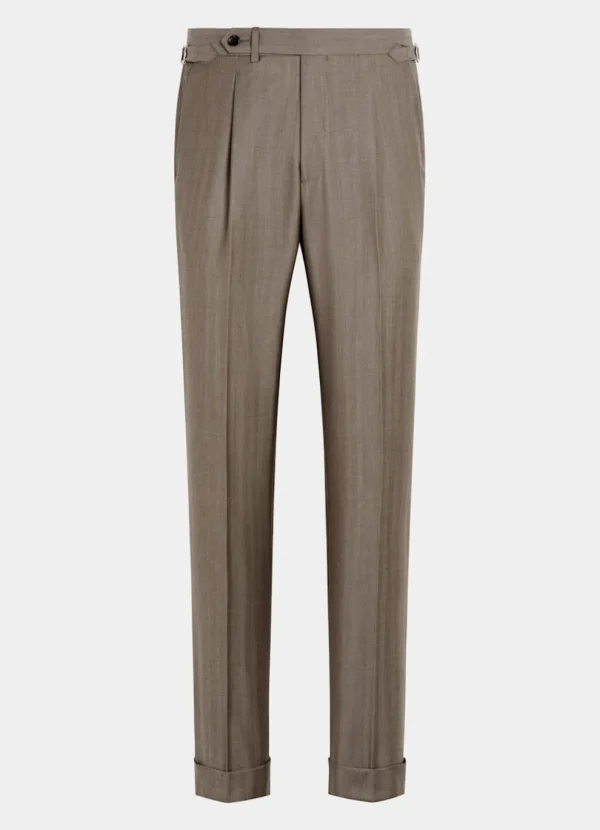 Suitsupply Costumes Classiques*Costume Perennial Havana coupe Tailored taupe à chevrons