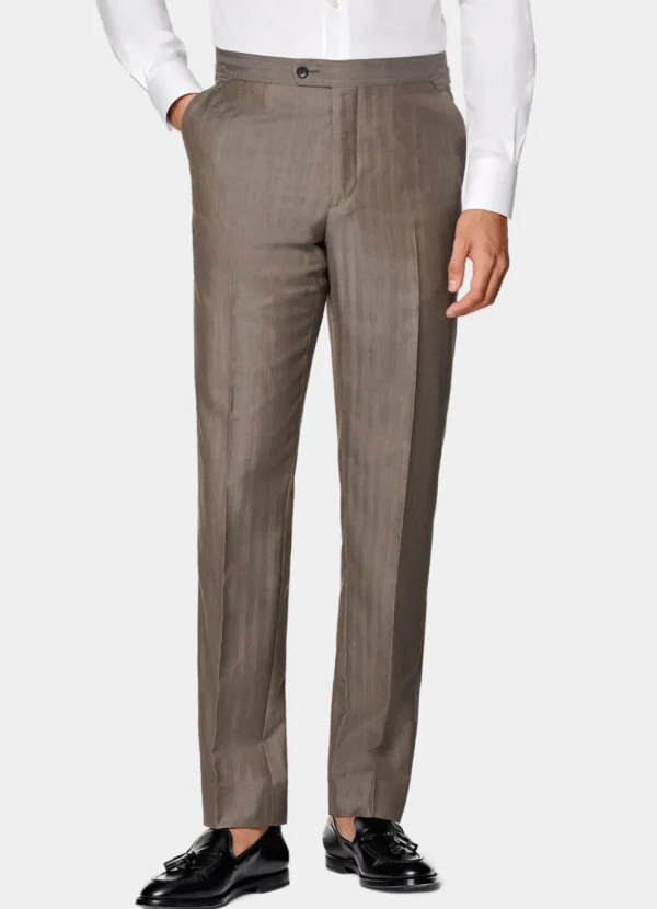 Suitsupply Costumes Classiques*Costume Perennial Havana coupe Tailored taupe à chevrons