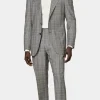 Suitsupply Costumes Tendance*Costume Roma coupe Relaxed gris moyen à carreaux