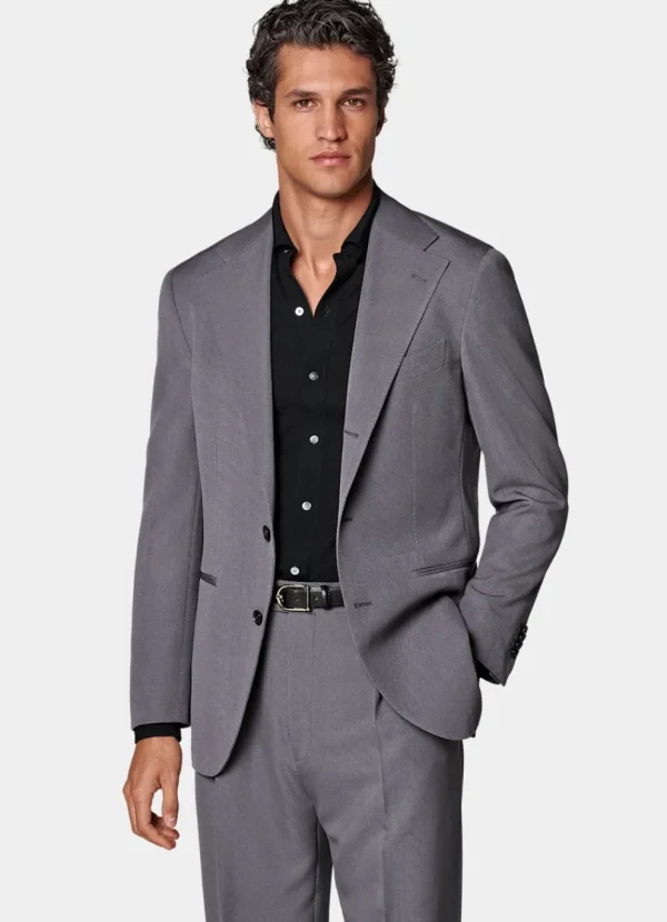 Suitsupply Mariage Cocktail | Costumes Tendance*Costume Roma coupe Relaxed gris moyen