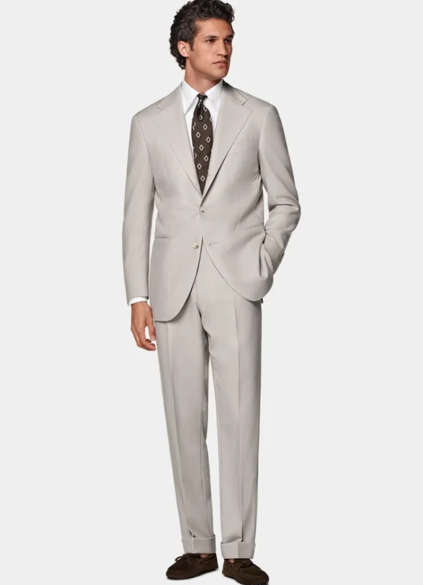 Suitsupply Mariage Habillé | Costumes Mariage*Costume Roma coupe Relaxed taupe clair