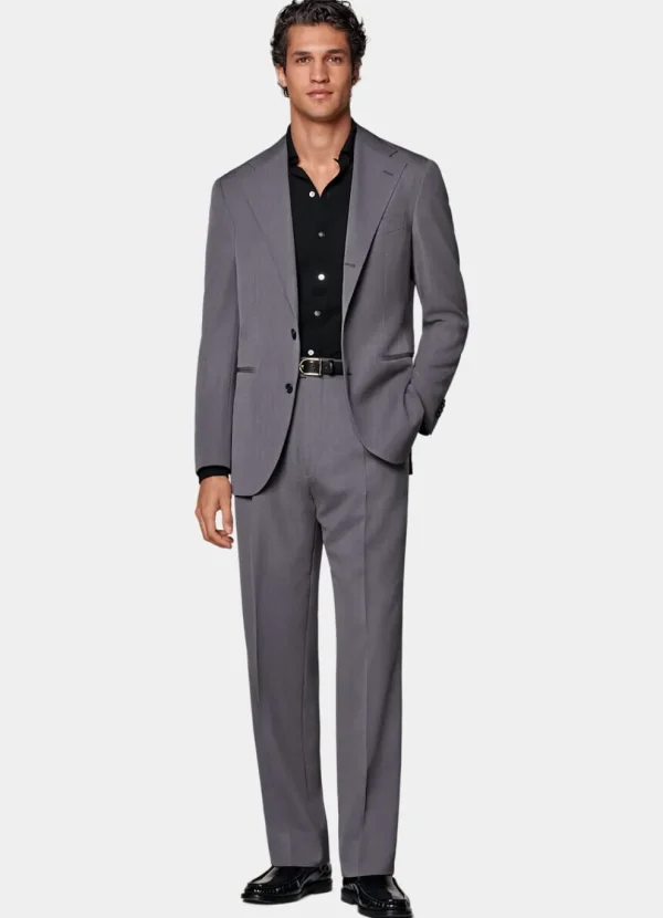 Suitsupply Mariage Cocktail | Costumes Tendance*Costume Roma coupe Relaxed gris moyen