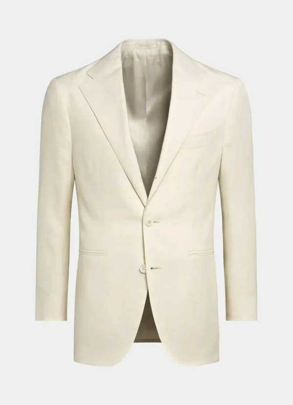 Suitsupply Mariage Cocktail*Costume Roma coupe Relaxed blanc cassé