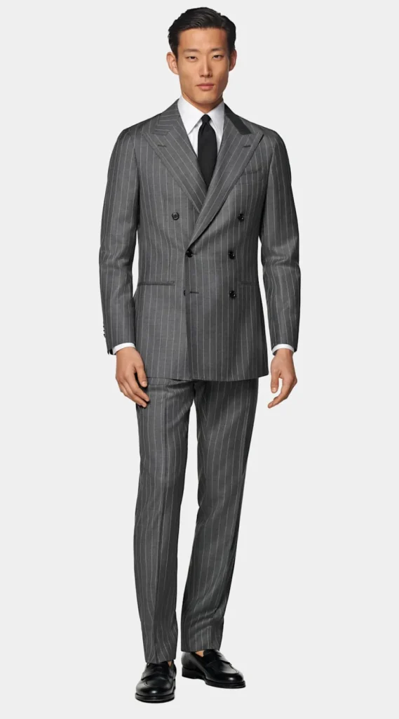 Suitsupply Costumes Sur Mesure*Costume sur mesure Custom Made gris moyen à rayures