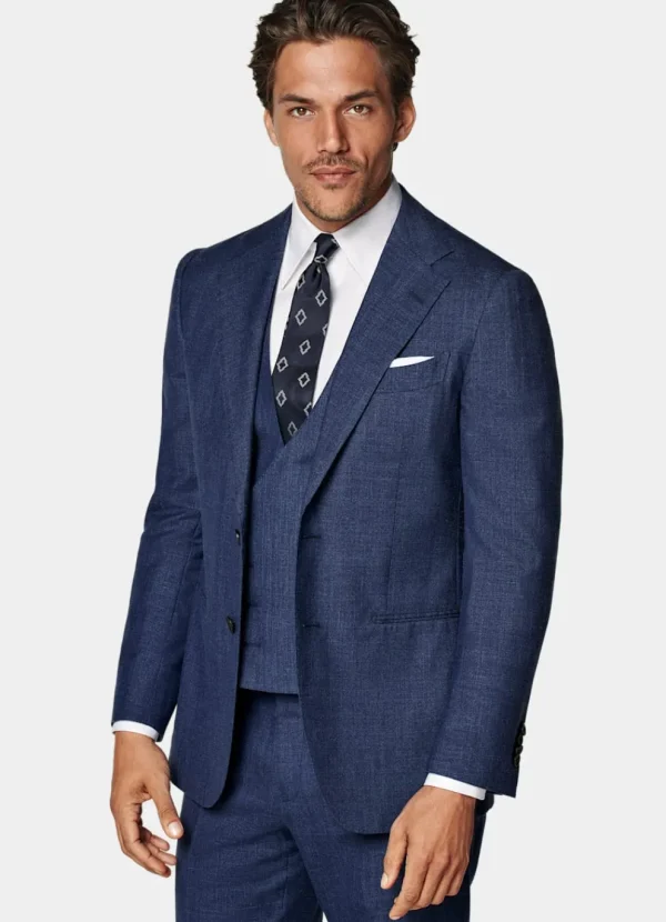 Suitsupply Costumes Sur Mesure*Costume sur mesure Custom Made bleu moyen