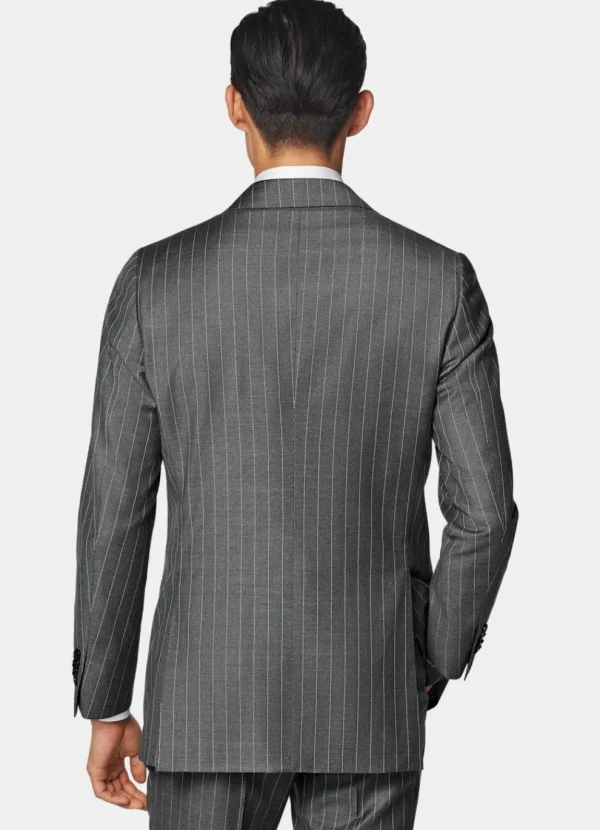 Suitsupply Costumes Sur Mesure*Costume sur mesure Custom Made gris moyen à rayures