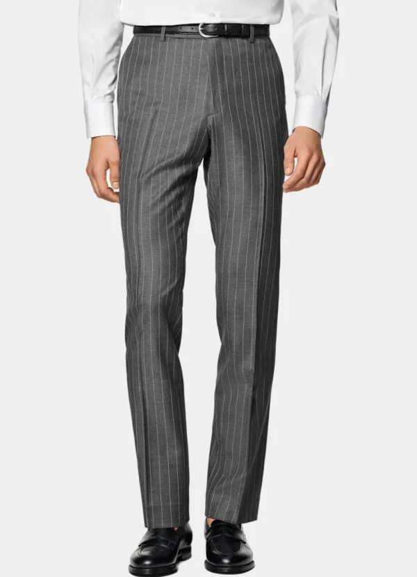 Suitsupply Costumes Sur Mesure*Costume sur mesure Custom Made gris moyen à rayures