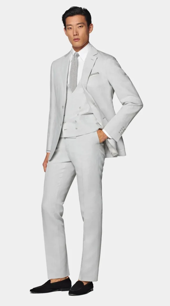 Suitsupply Mariage Habillé | Costumes Mariage*Costume trois pièces Havana coupe Tailored gris clair