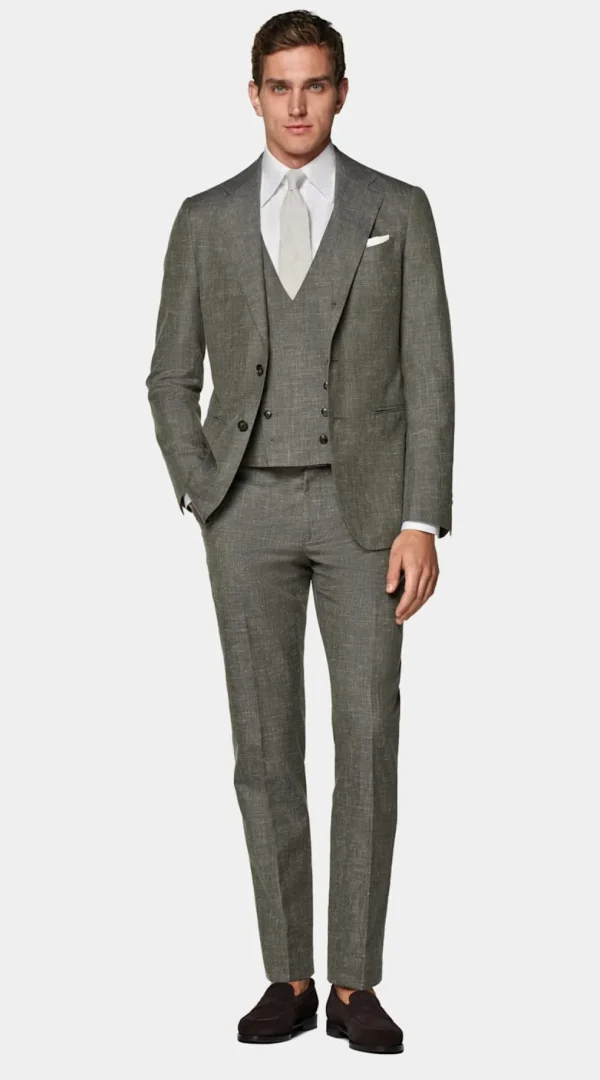 Suitsupply Mariage Habillé | Costumes Mariage*Costume trois pièces Havana coupe Tailored vert moyen