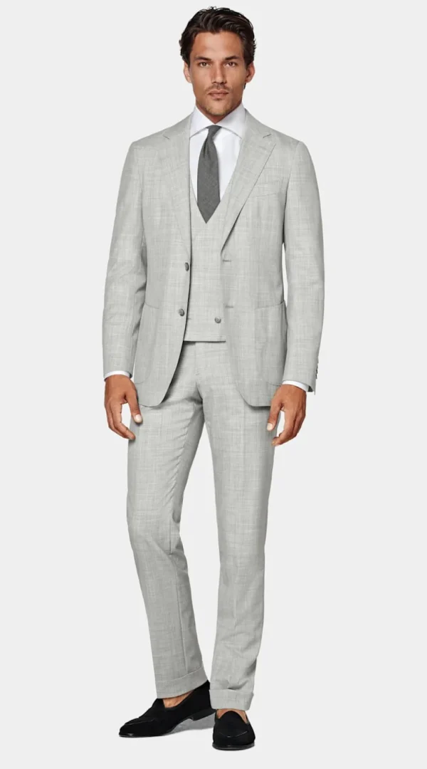 Suitsupply Mariage Habillé | Costumes Mariage*Costume trois pièces Havana coupe Tailored gris clair