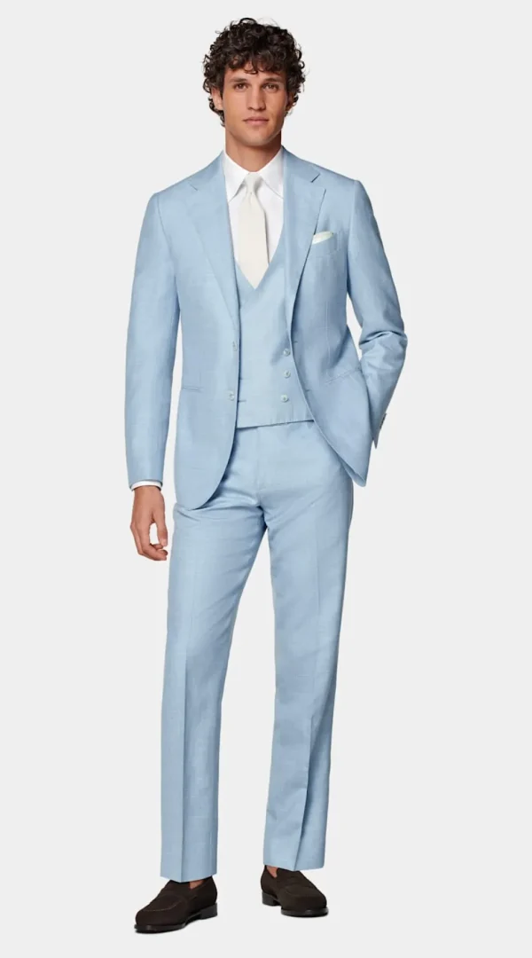 Suitsupply Mariage Habillé | Costumes Mariage*Costume trois pièces Havana coupe Tailored bleu clair