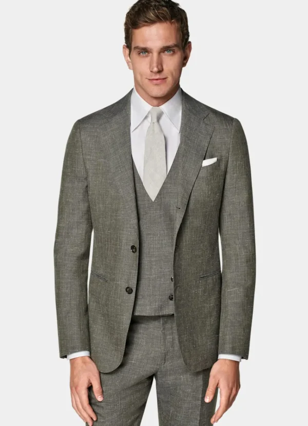 Suitsupply Mariage Habillé | Costumes Mariage*Costume trois pièces Havana coupe Tailored vert moyen