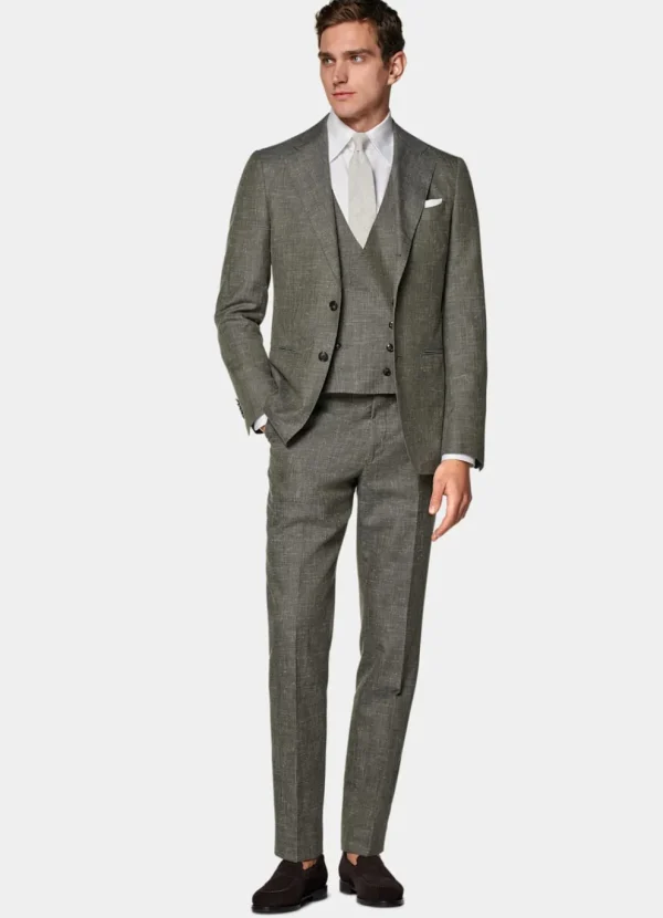 Suitsupply Mariage Habillé | Costumes Mariage*Costume trois pièces Havana coupe Tailored vert moyen