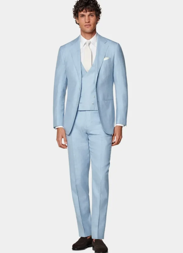 Suitsupply Mariage Habillé | Costumes Mariage*Costume trois pièces Havana coupe Tailored bleu clair