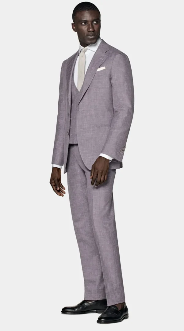 Suitsupply Mariage Habillé | Costumes Mariage*Costume trois pièces Lazio coupe Tailored violet