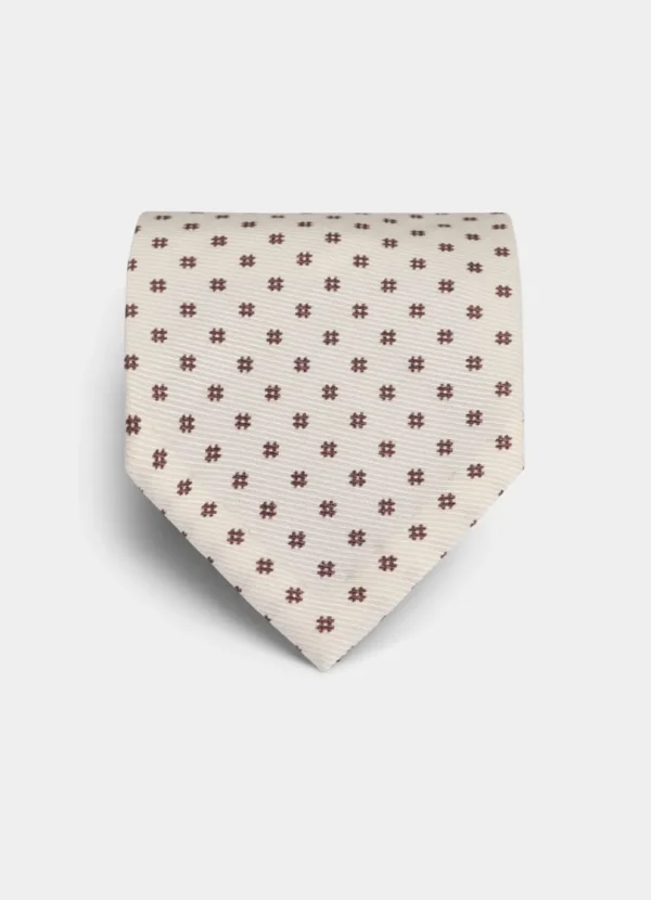 Suitsupply Cravates Et Nœuds Papillon*Cravate blanc cassé à fleurs