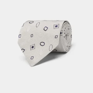 Suitsupply Cravates Et Nœuds Papillon*Cravate blanc cassé motif graphique