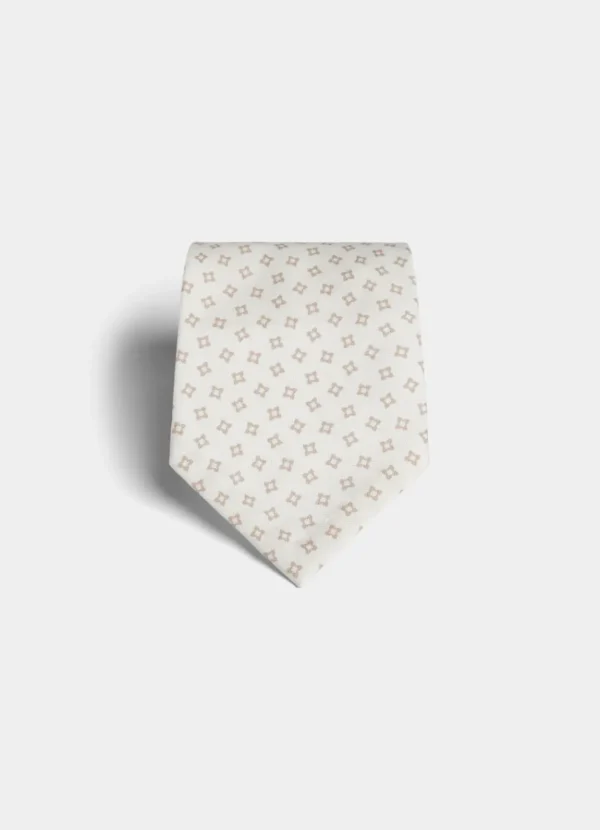 Suitsupply Cravates Et Nœuds Papillon*Cravate blanc cassé motif graphique