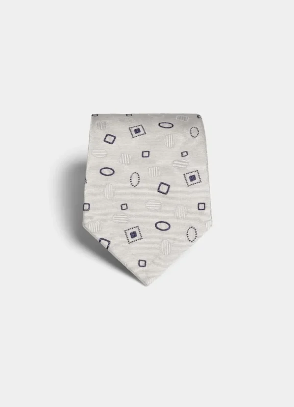 Suitsupply Cravates Et Nœuds Papillon*Cravate blanc cassé motif graphique