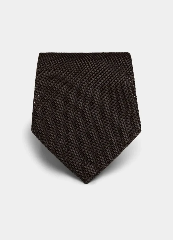 Suitsupply Cravates Et Nœuds Papillon*Cravate grenadine marron foncé