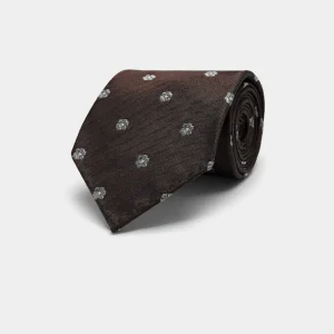 Suitsupply Cravates Et Nœuds Papillon*Cravate marron à fleurs