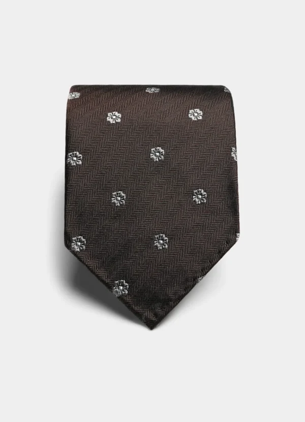 Suitsupply Cravates Et Nœuds Papillon*Cravate marron à fleurs