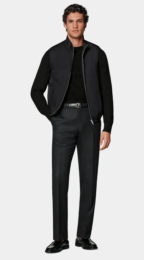 Suitsupply Vestes Sans Manches*Doudoune légère zippée sans manches noire