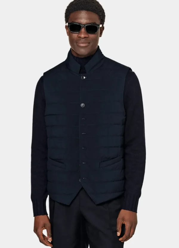 Suitsupply Vestes Sans Manches*Doudoune sans manches bleu marine