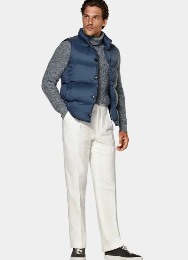 Suitsupply Vestes Sans Manches*Doudoune sans manches bleu moyen