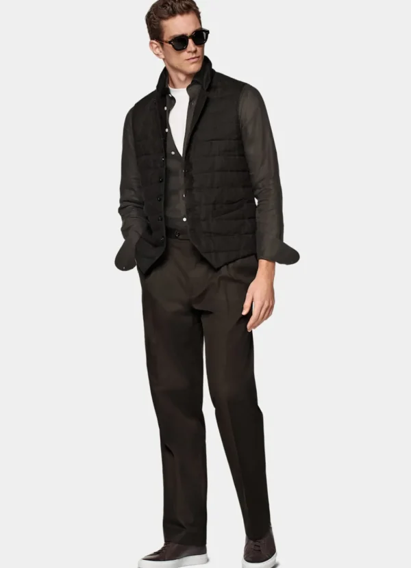 Suitsupply Vestes Sans Manches*Doudoune sans manches marron foncé