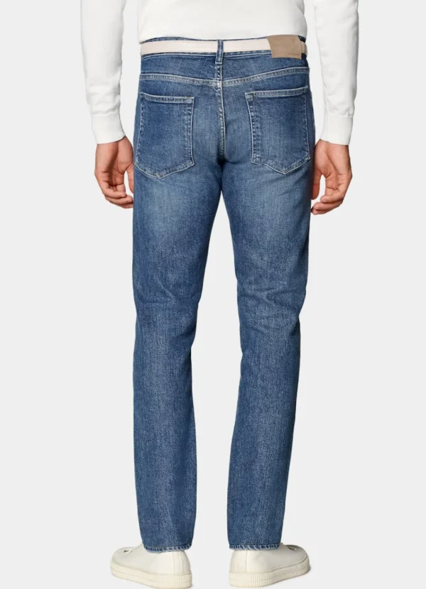 Suitsupply Jeans | Pantalons*Jean Slim Leg Tapered bleu moyen