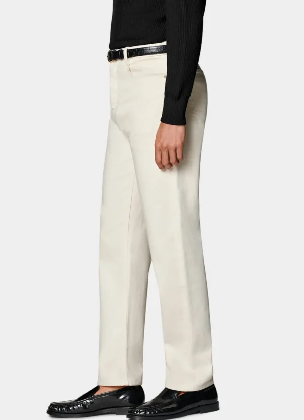 Suitsupply Jeans | Pantalons*Jean Straight Leg blanc cassé