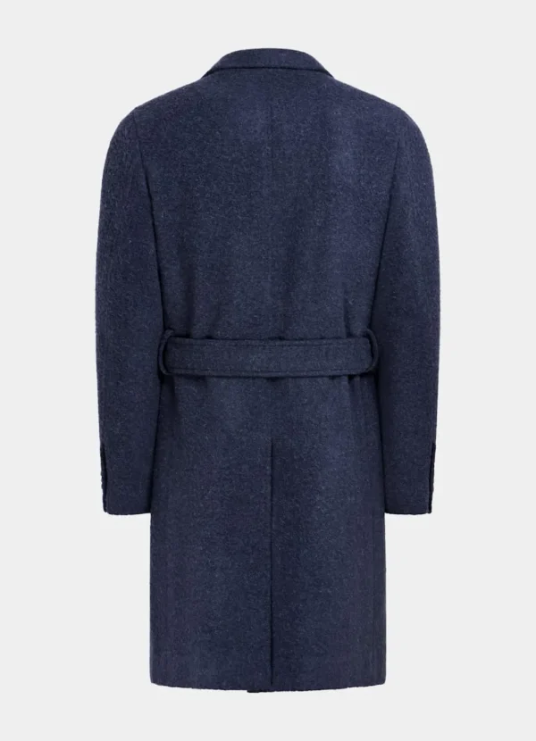 Suitsupply Manteaux*Manteau ceinturé bleu moyen