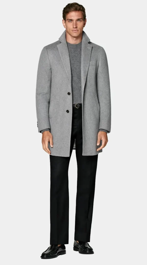 Suitsupply Manteaux*Manteau gris clair