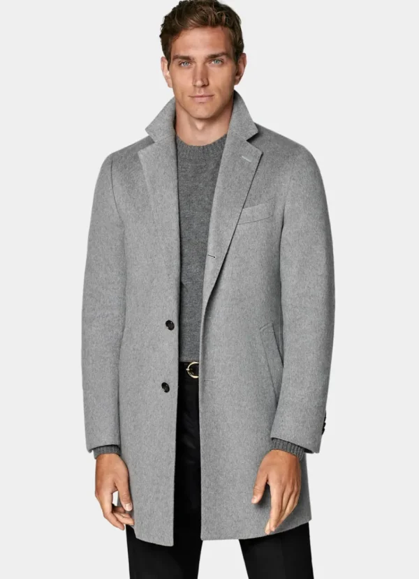 Suitsupply Manteaux*Manteau gris clair