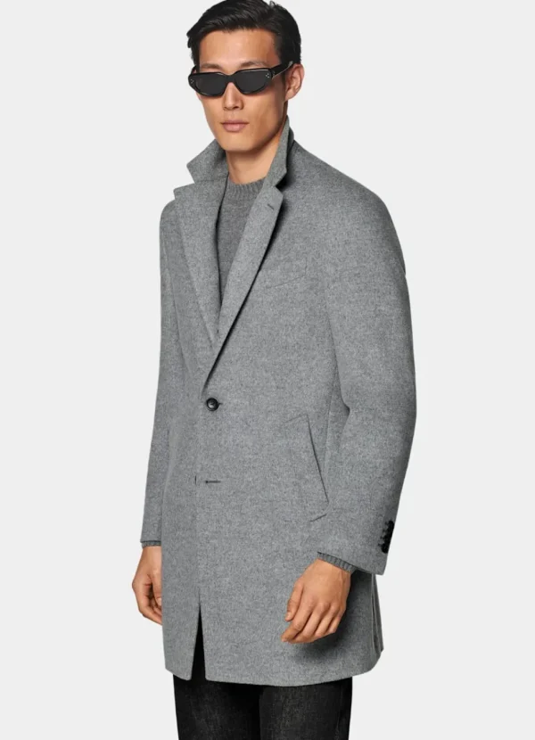 Suitsupply Manteaux*Manteau gris clair