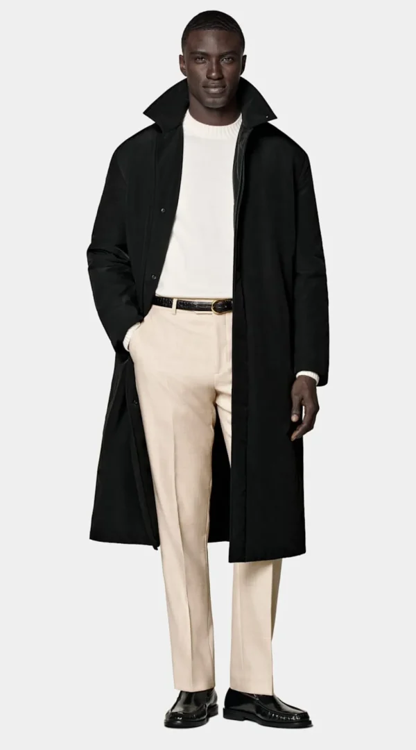 Suitsupply Manteaux*Manteau long rembourré noir