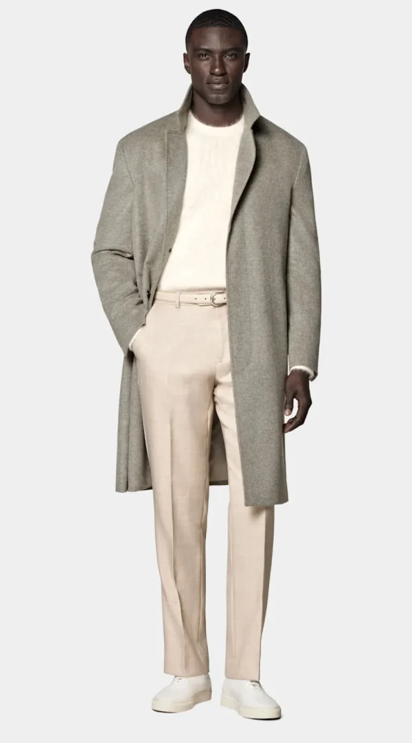 Suitsupply Manteaux*Manteau long vert clair