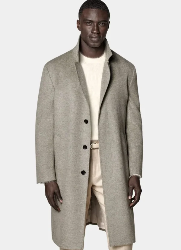 Suitsupply Manteaux*Manteau long vert clair