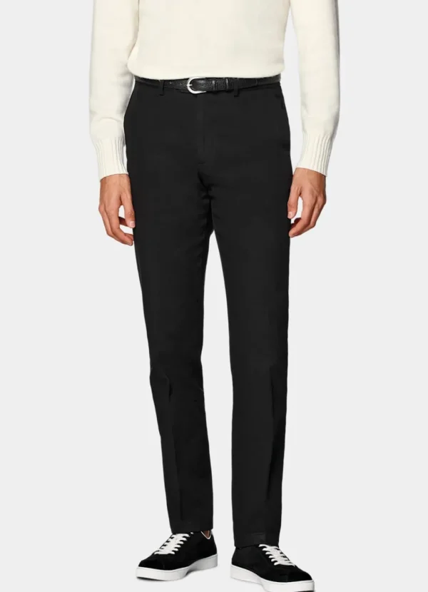 Suitsupply Pantalons | Chinos*Pantalon chino Slim Leg Straight noir