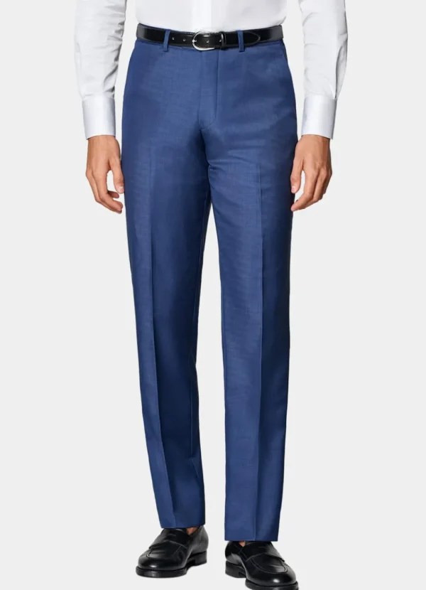 Suitsupply Pantalons*Pantalon de costume Slim Leg Straight bleu moyen