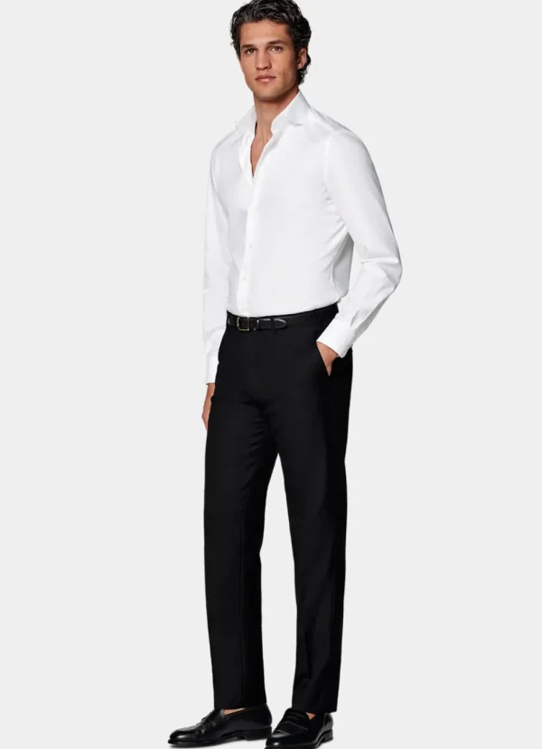 Suitsupply Pantalons*Pantalon de costume Slim Leg Straight noir