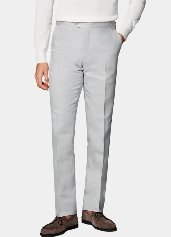 Suitsupply Pantalons*Pantalon Slim Leg Straight gris clair