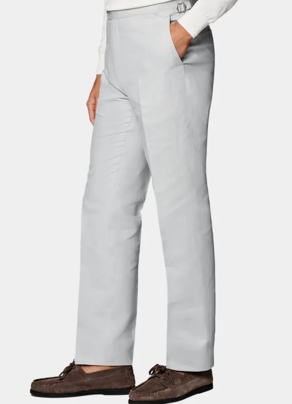 Suitsupply Pantalons*Pantalon Slim Leg Straight gris clair