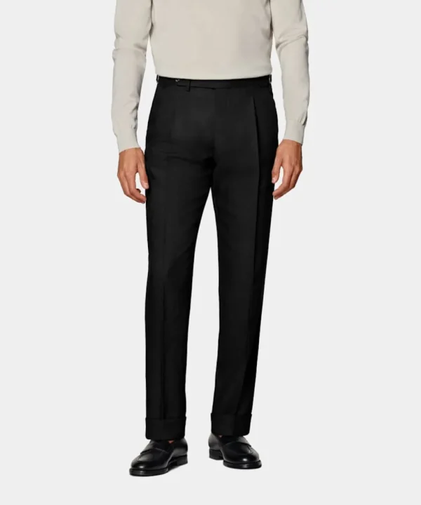 Suitsupply Pantalons*Pantalon Slim Leg Tapered noir