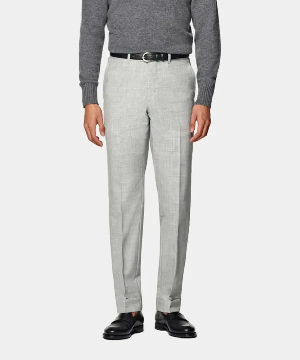 Suitsupply Pantalons*Pantalon Slim Leg Tapered gris clair