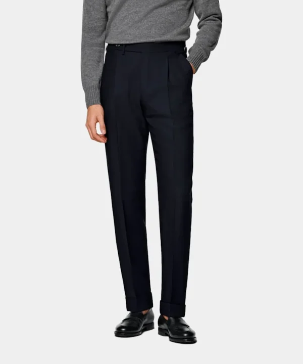 Suitsupply Pantalons*Pantalon Slim Leg Tapered bleu marine