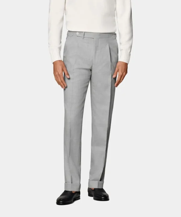 Suitsupply Pantalons*Pantalon Slim Leg Tapered gris clair